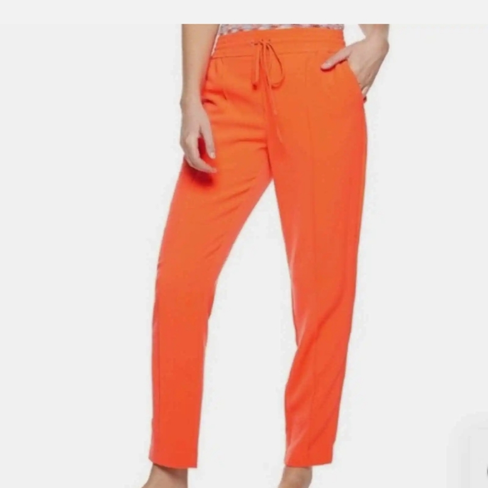 Nine West  drawstring dress pants. Orange 18 W
